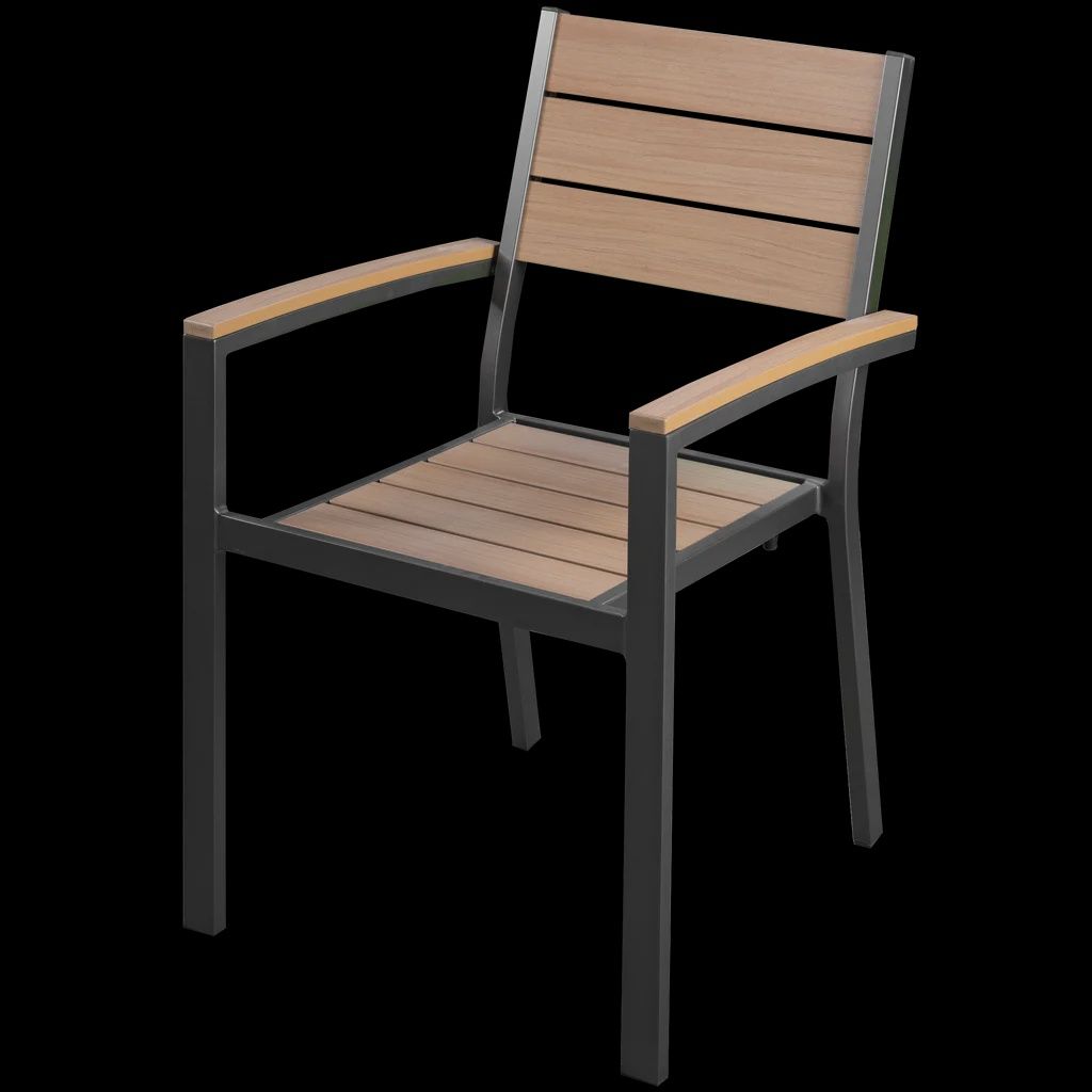 SunVilla Newport Stackable Patio Chair, Faux Wood - $27.50