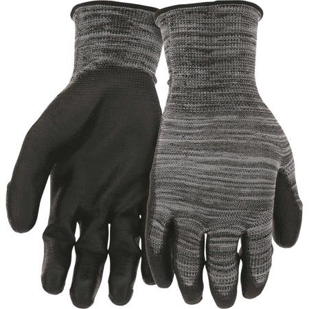 Boss Men S Antimicrobial Work Gloves with COOLMAX Gray/Black XL 9-Pair  Retail $9.99