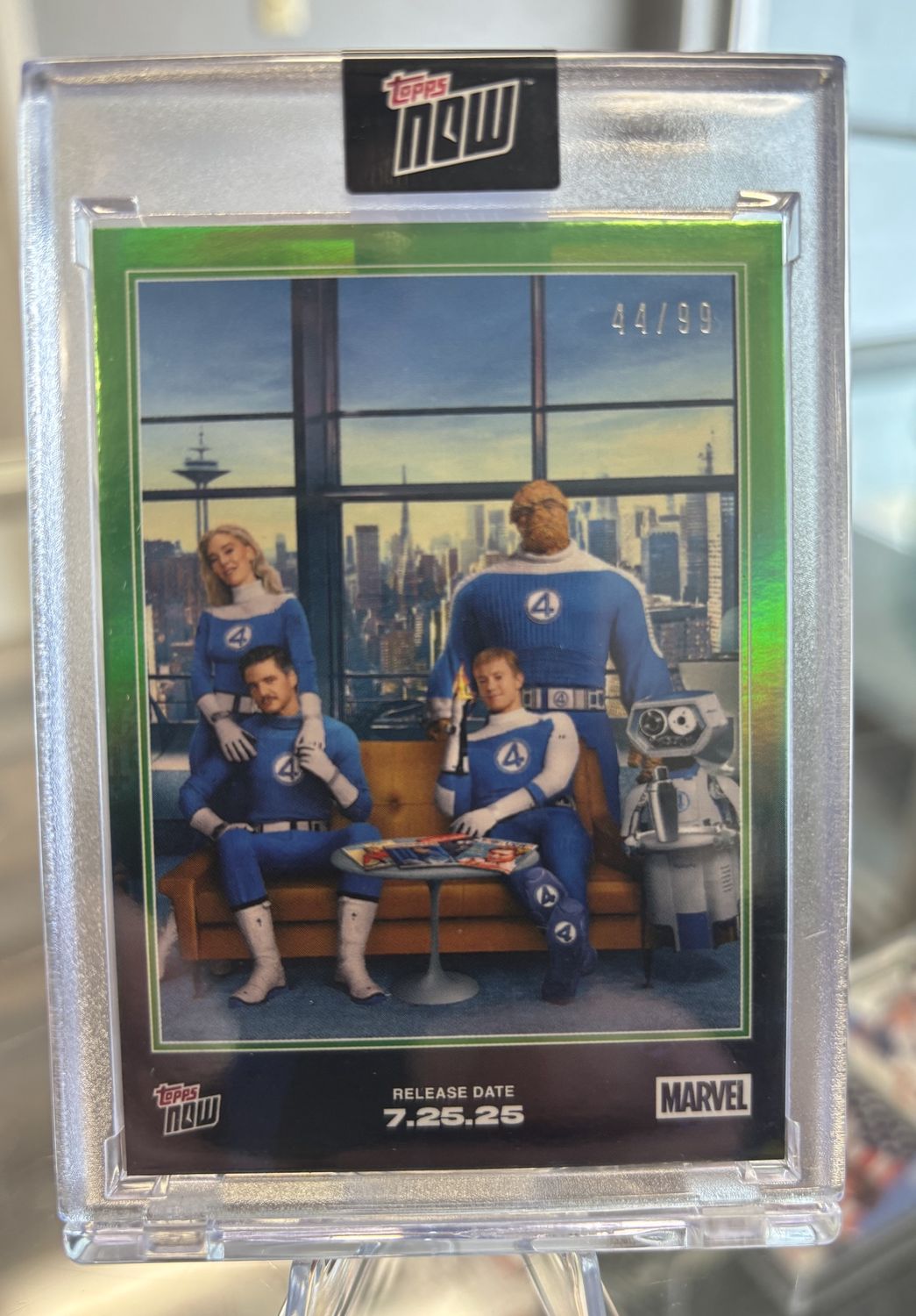 2025 Marvel Topps Now Fantastic Four #FFFS Green Foil (44/99)