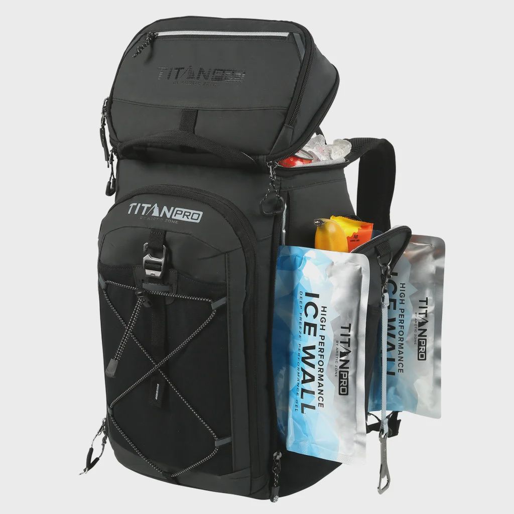 Titan PRO 26-Can Backpack Cooler with Ice Walls