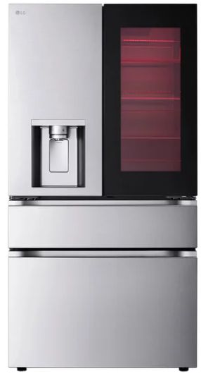 LG 29 cu. ft. Standard Depth MAX InstaView 4-Door French Door Refrigerator with Full-Convert Drawer and MyColor - Retail $3049.99
