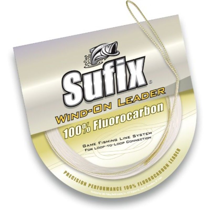 SUFIX 700-100F Wind-on 100% Clear Fluorocarbon Leader - 100lb - 11 Yds - Fishing Line/Leader