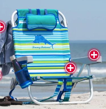 TOMMY BAHAMA BEACH CHAIR - Retail $44.99