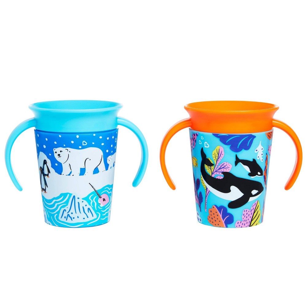 Munchkin Miracle® 360° WildLove Trainer Cup, 6oz, 2 Pack, 6 Oz