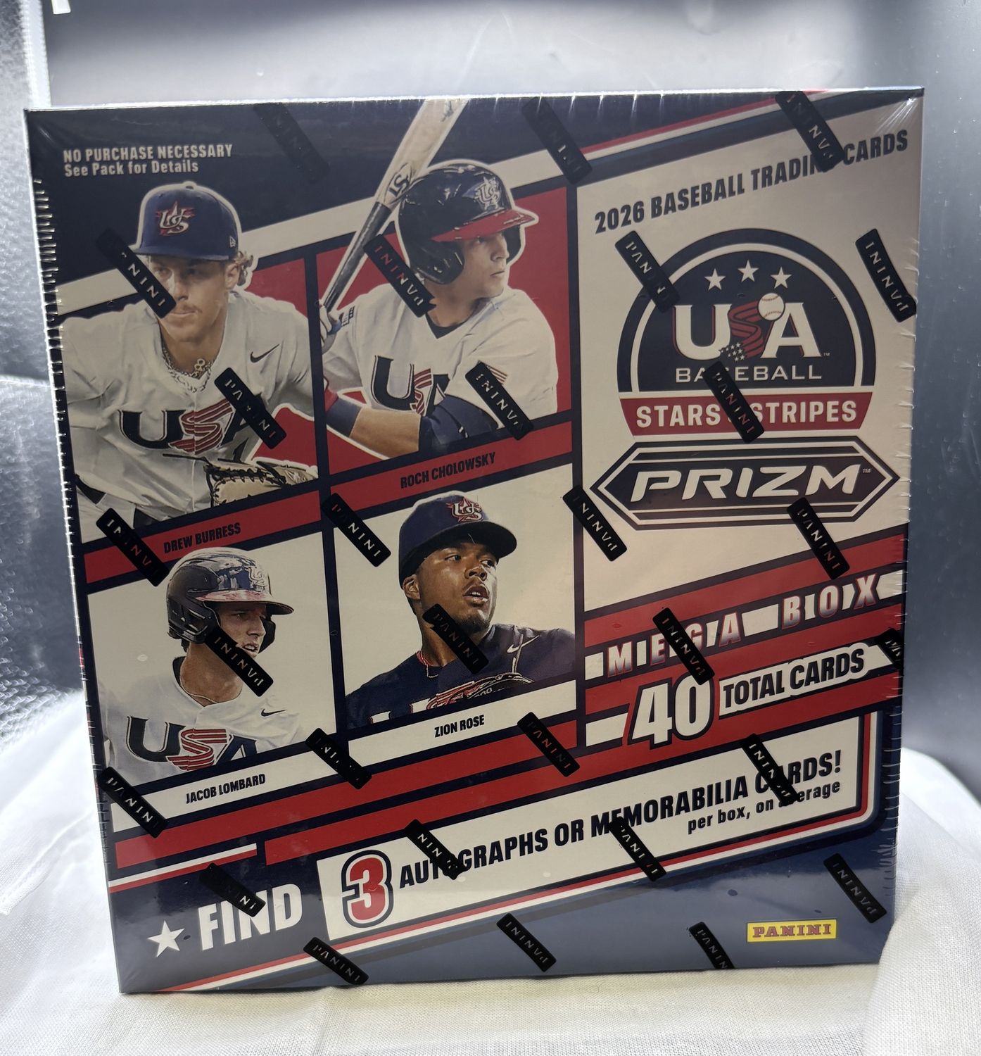 2026 Panini Prizm USA Stars and Stripes Baseball - Mega Box