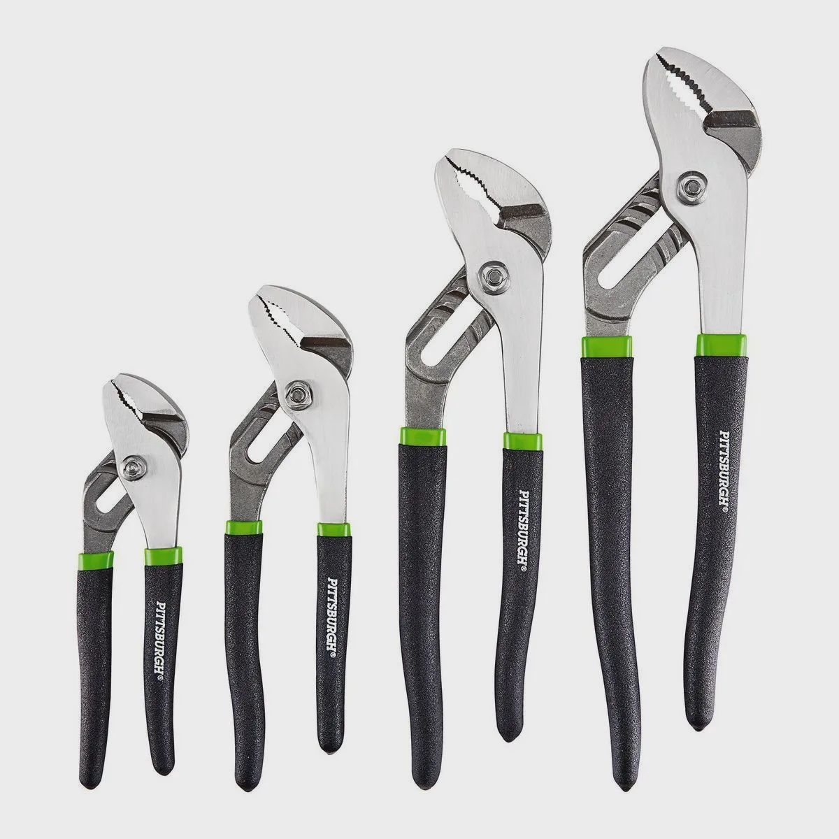 PITTSBURGH Tongue and Groove Joint Pliers Set, 4-Piece - Retail $16.99