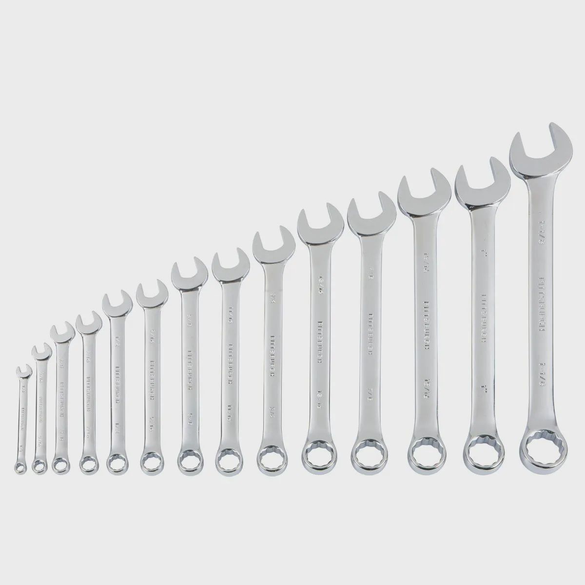 PITTSBURGH Fully Polished SAE Combination Wrench Set, 16-Piece - Retail $24.99