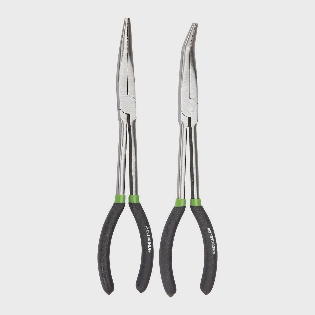PITTSBURGH 20° Offset and 45° Angle Long-Reach Pliers, 2-Piece - Retail $9.99