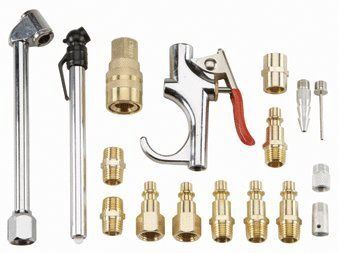 Central Pneumatic 17 Piece Air Tool Accessory Kit - Retail $10.99