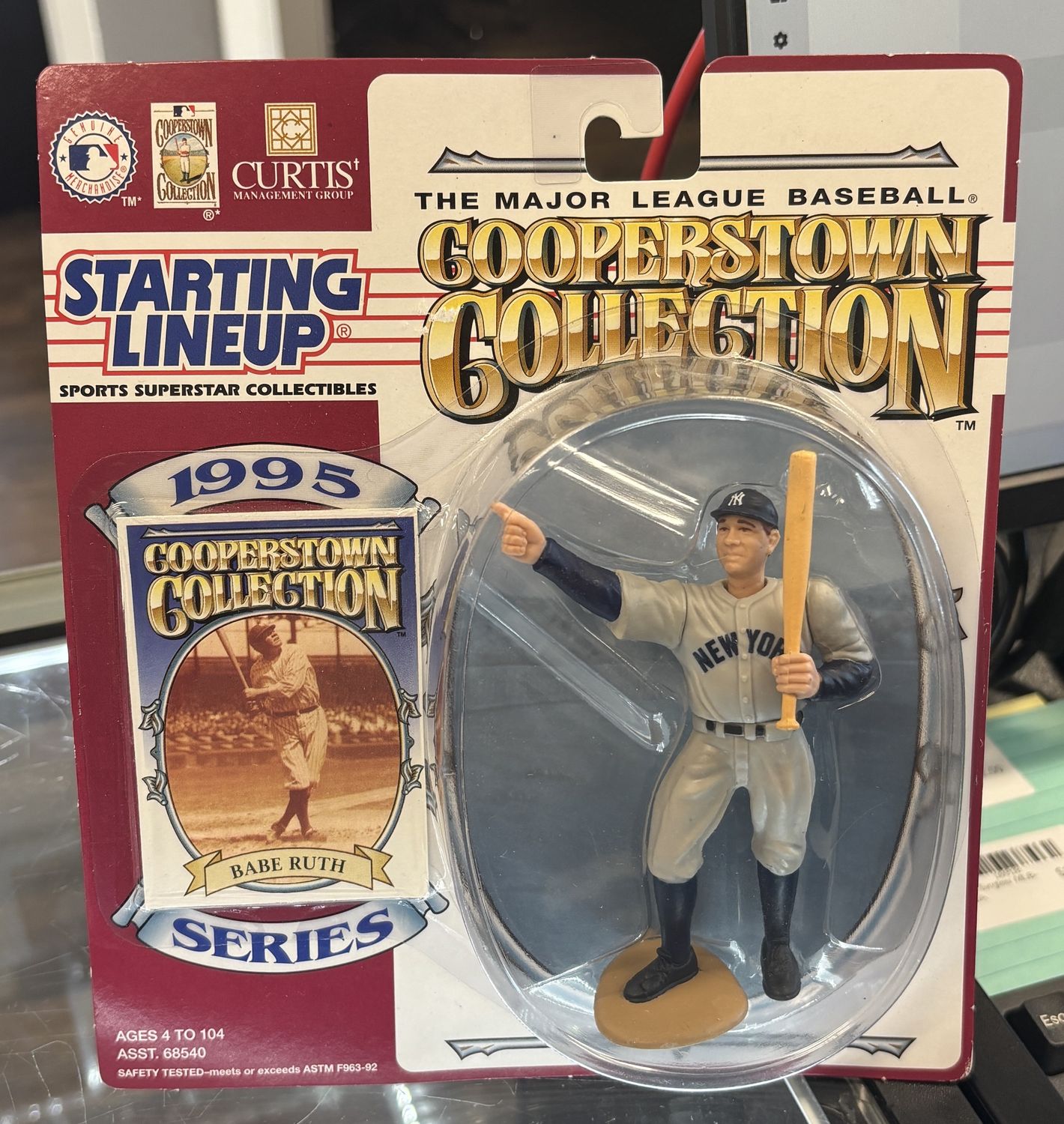 1995 Kenner Starting Lineup Cooperstown Collection Babe Ruth