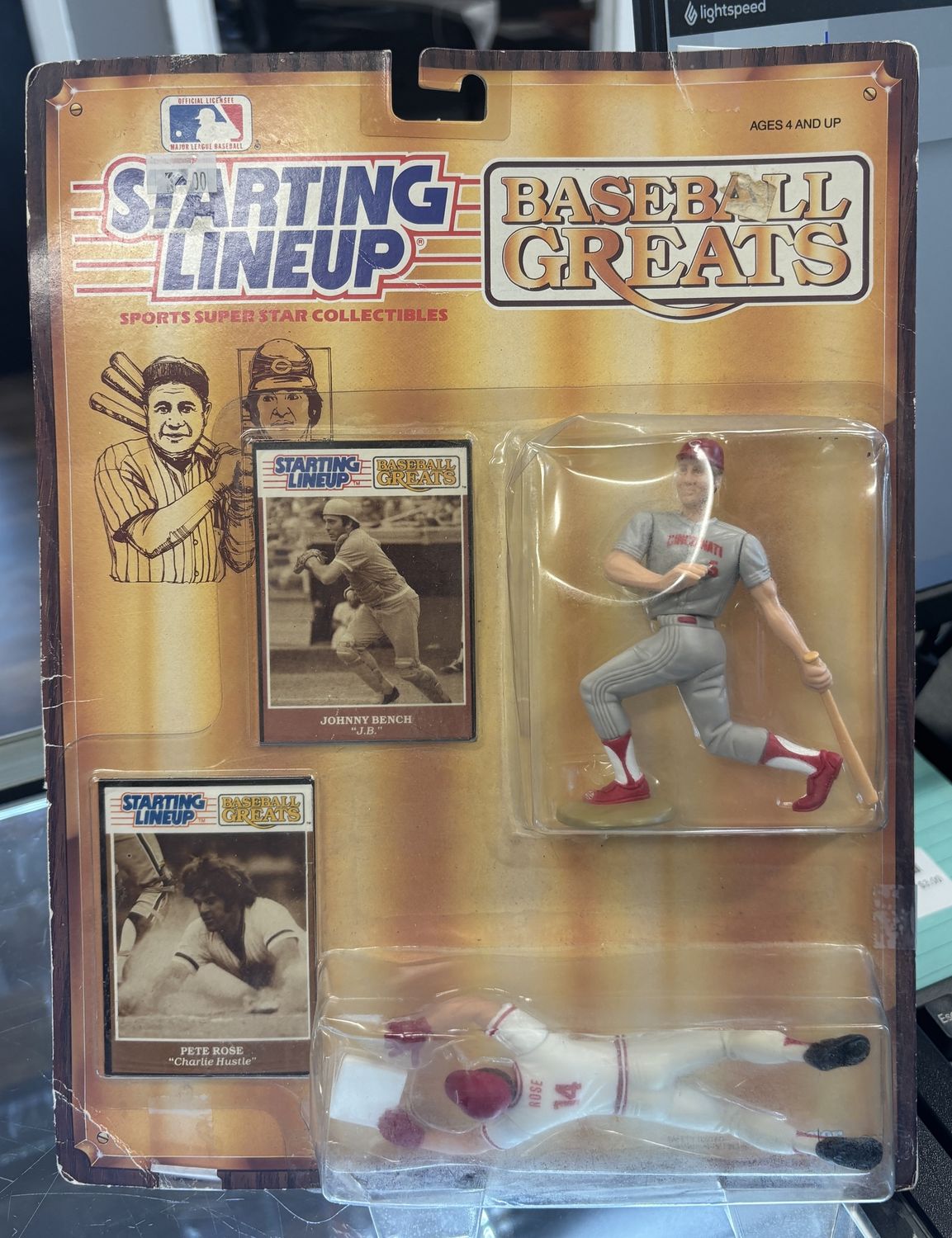 1989 Johnny Bench &amp; Pete Rose - Starting Lineup Baseball Greats