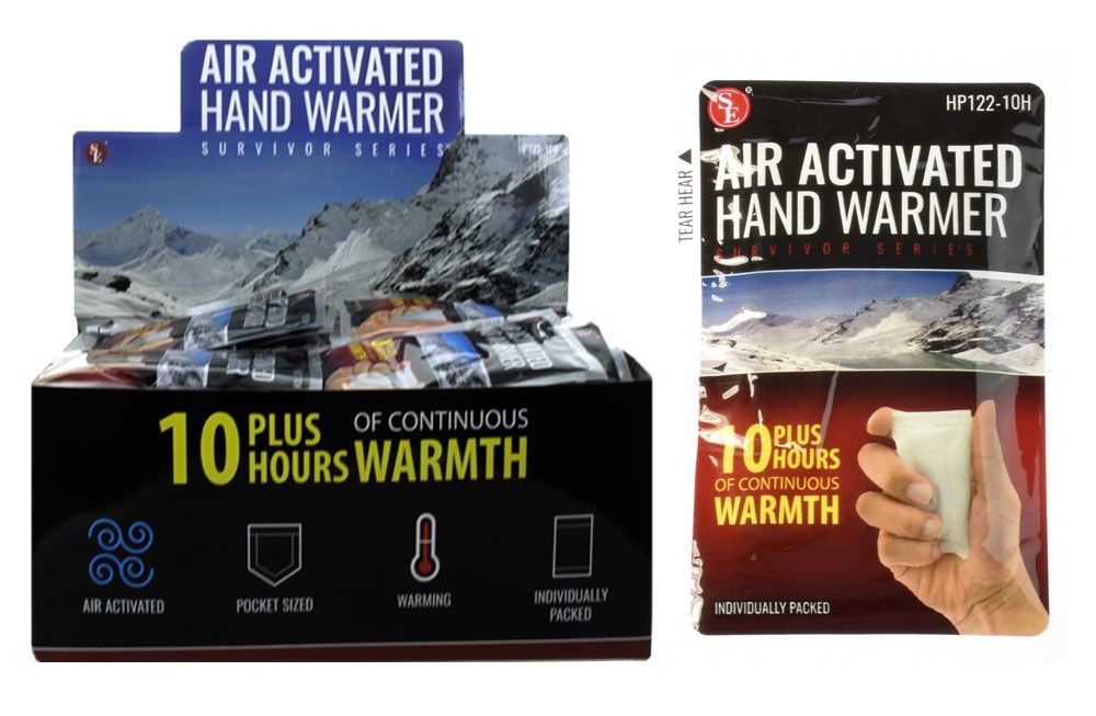 Air Activated Hand Warmers with 10 Plus Hours of Continuous Heat