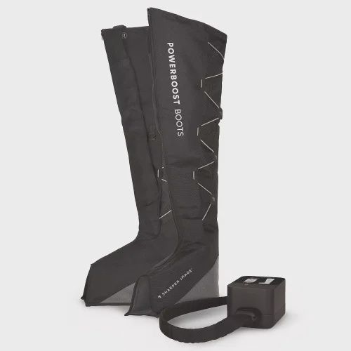 Sharper Image Leg Air Compression Massager 25"-31" Full Leg Wraps (Small And Medium) 4 Massage Modes Adjustable Intensity Handheld Controller - Retail $160.00