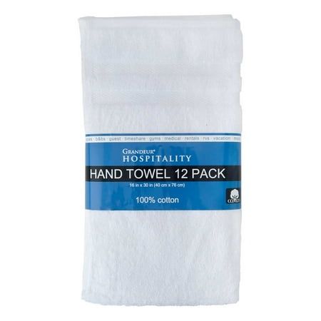 Grandeur Hospitality Hand Towel 12 Pack - Retail $20.00