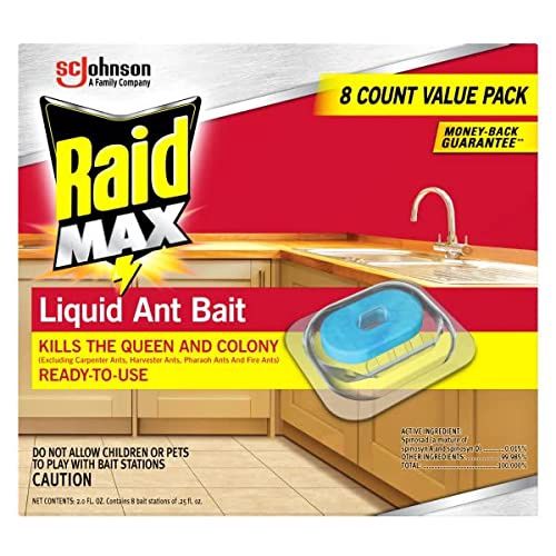 Raid Max Ant Bait Liquid Ant Trap - 8ct