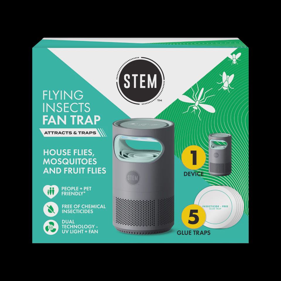 Flying Insects Fan Trap Starter Kit - Device + 5 Refills