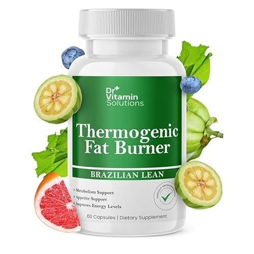 DR VITAMIN SOLUTIONS Thermogenic Fat Burner Brazilian Lean, Weight Loss Pills for Women, Waist Trimmer &amp; Supplements for Bloating for Women &amp; Men, 60