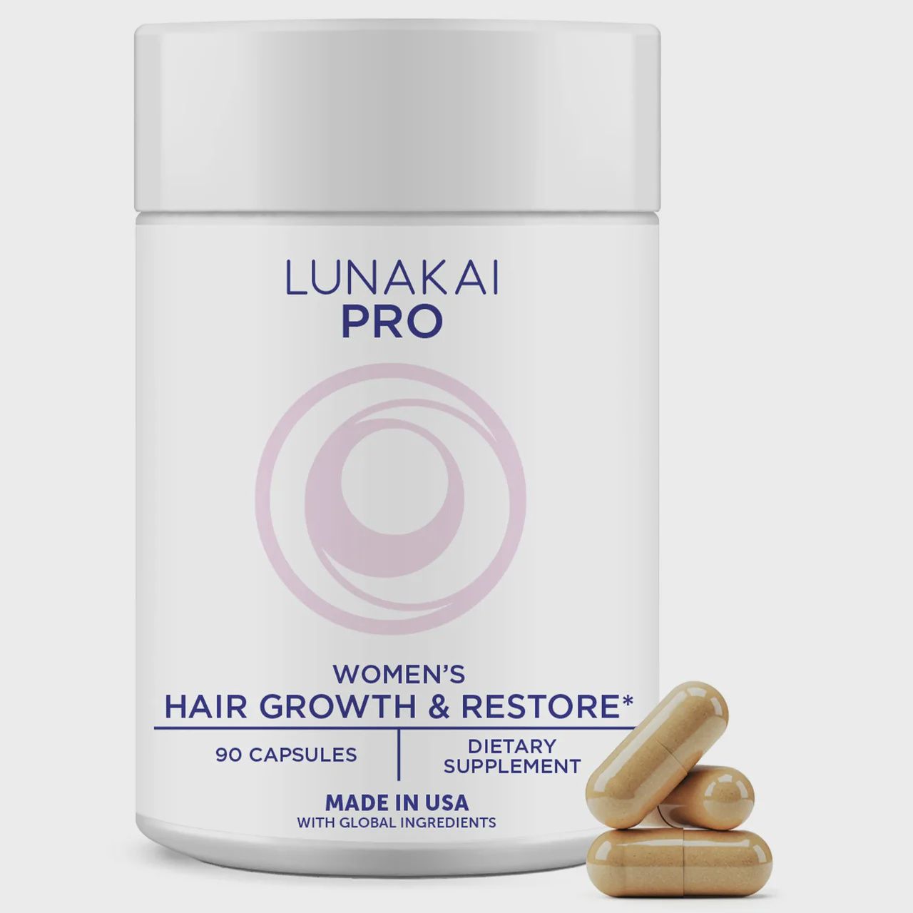 Lunakai PRO Women’s Growth &amp; Restore Vitamins – Hair, Skin, &amp; Hormonal Support