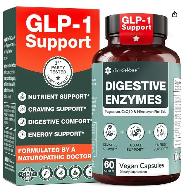 GLP-1 Journey Support Supplement, Digestive Enzymes for Women - Retail $36.99