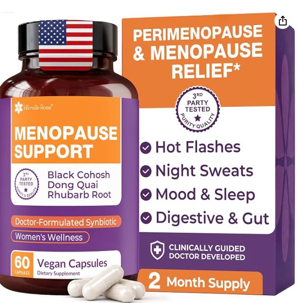 Menopause Support with Black Cohosh - Max Absorption Synbiotic Formula - Retail $21.99