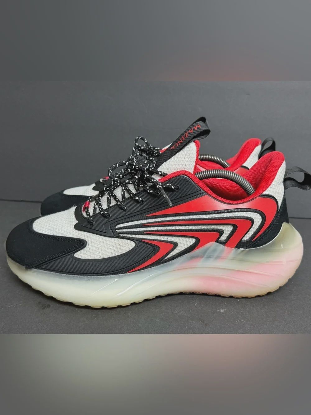 Mazino Krypton-005 Black/White/Red Men's Sneakers - Size 12 -  Retail - $124