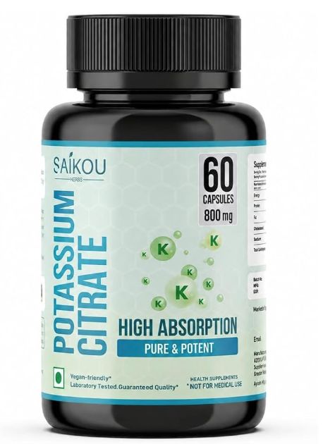 Potassium Citrate 800 mg High Absorption Potassium Supplement - Retail $17.99