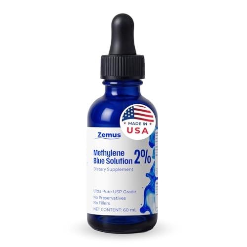 Zemus Methylene Blue 2% – 60 ML (2.03 Fl Oz) - Retail $29.90