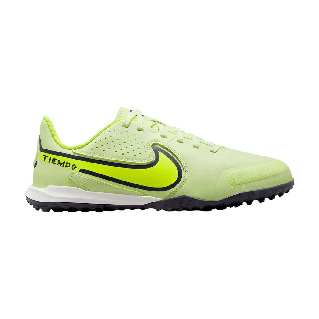Nike Tiempio Legend 9 Academy TF Barely Volt/Volt Summit White Soccer Shoes- Youth 6Y - Retail - $54.99