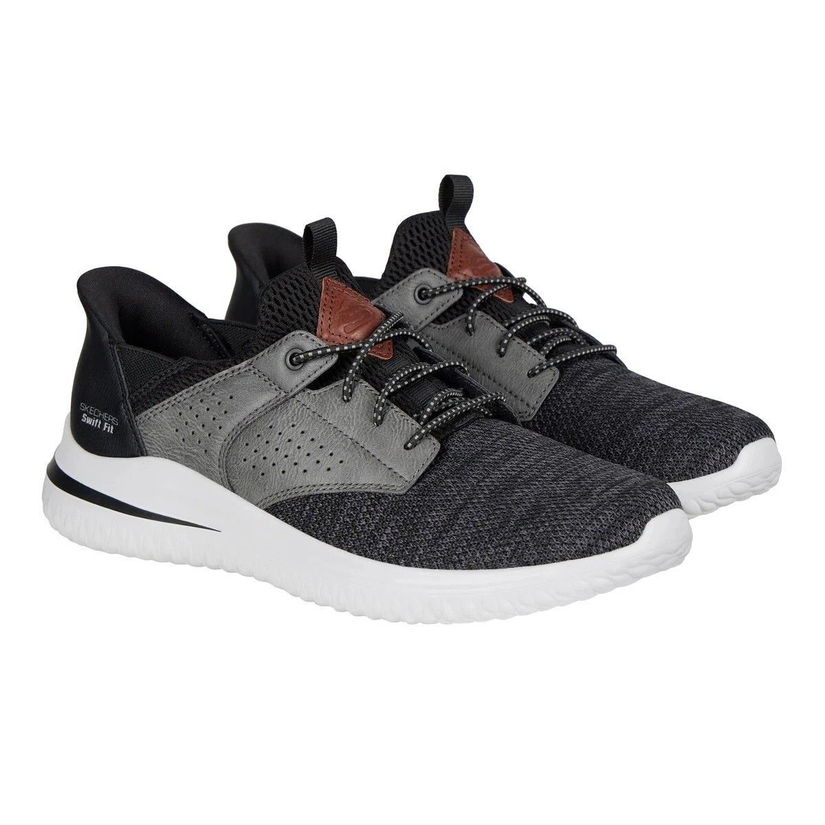 Skechers Men's Delson Hands Free Swift Fit Tennis Shoe Casual Sneaker - Size 9.5 - Retail - $36.99