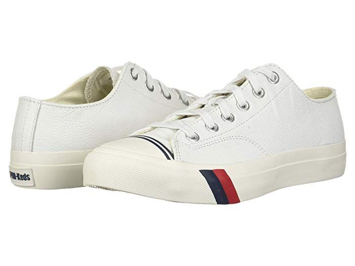 Pro-Keds Royal Lo Lace up Casual Shoes White Leather 2 : Men's 12 - Women's 14 Medium - Retail - $79