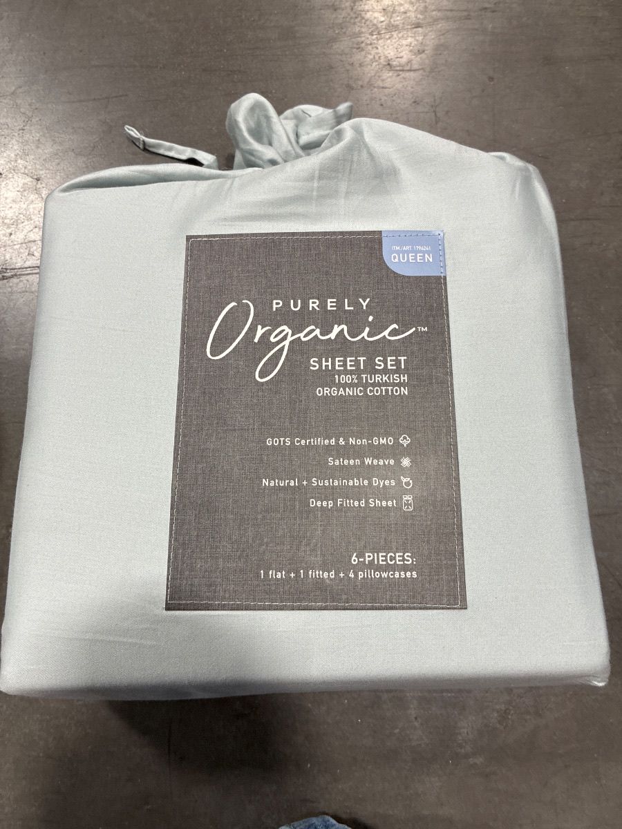 ORGANIC QUEEN SHEET 6PC - Retail $34.99