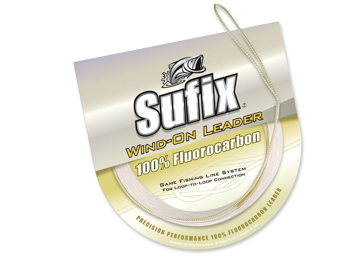SUFIX 700-080F Wind-on 100% Clear Fluorocarbon Leader - 80lb - 11 Yds