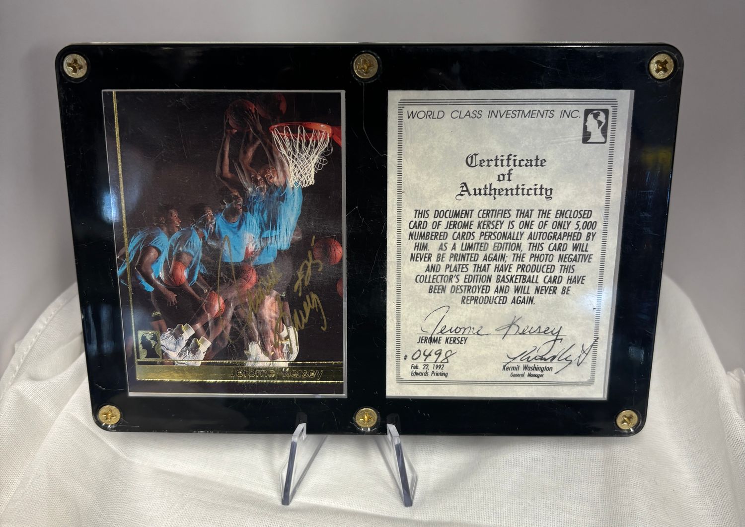 1992 World Class Investments Inc. - Portland Blazers 1990/91 Full-Team Auto Series