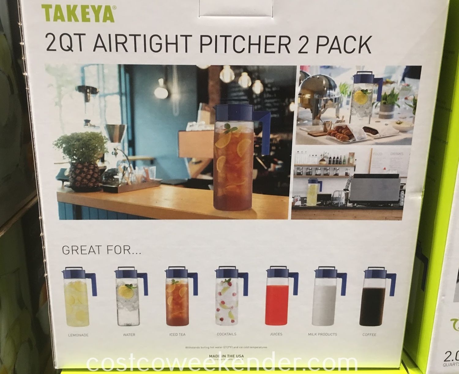 Takeya 2qt Airtight Pitcher 2 Pack - Retail $19.99