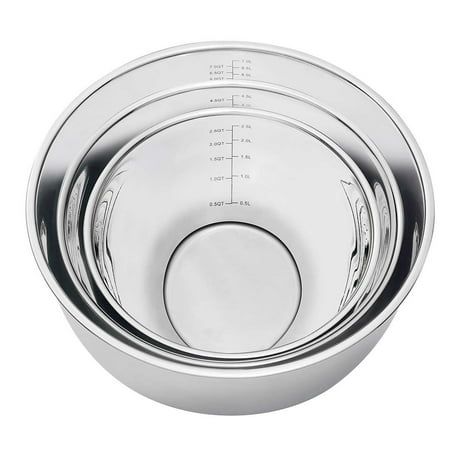 MIU Stainless Steel Mixing Bowls (Set of 3) - Retail $24.91