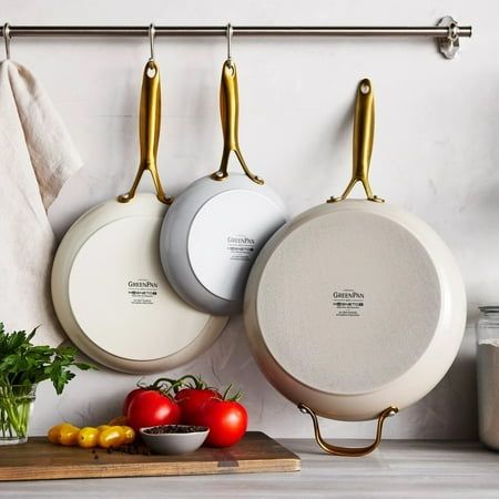GreenPan Jewel Ultra-Durable Pro Ceramic Non-Stick 3-Piece Fry Pan Set - Retail $74.00