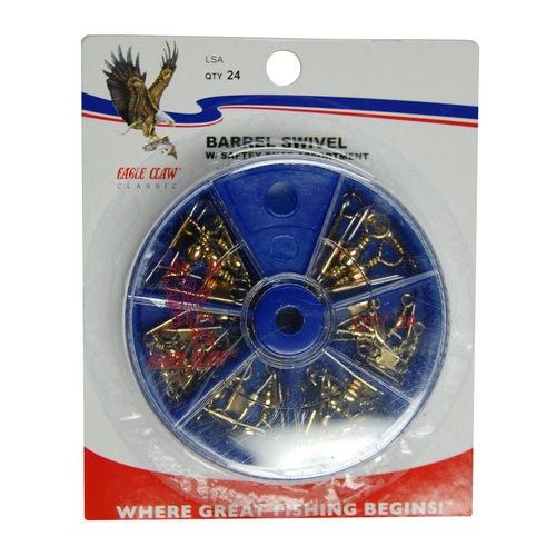 Angler's Edge - Brass Snap Swivel Assortment - Dispenser