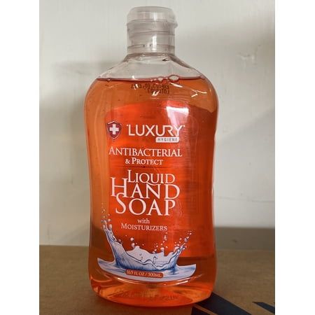 LUXURY HYGIENE &amp; PROTECT Soft Liquid Hand Soap with MOISTURIZERS 16.9 oz 500ml - Retail $6.99