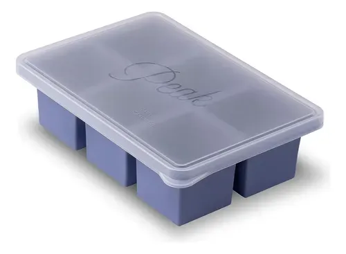 W&amp;P Cup Cubes Silicone Freezer Tray with Lid, Blue, Makes 6 Perfect 1-Cup Portions, Freeze &amp; Store Soup, Broth, Sauce, Leftovers, Dishwasher Safe (B09DRB6MRQ) - Retail $20.75