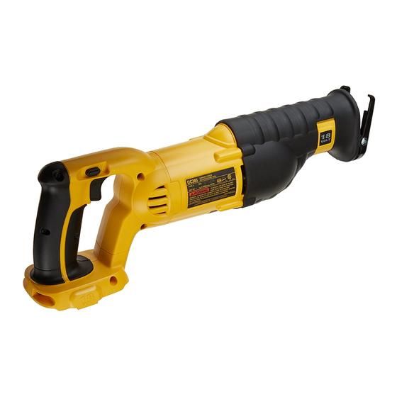 DEWALT DC385 18V Cordless Reciprocating Saw