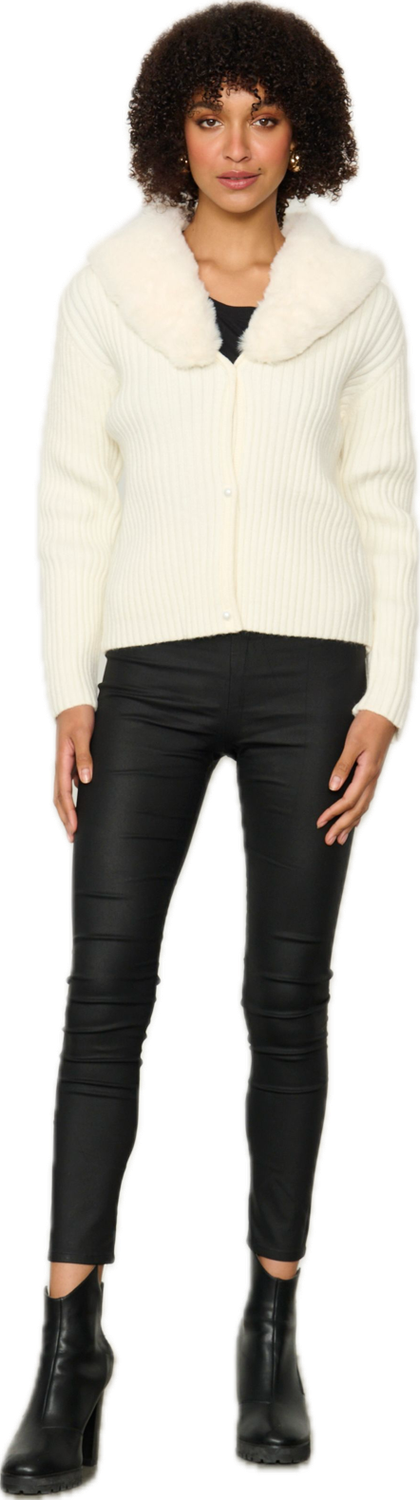 Cardi FauxFur White