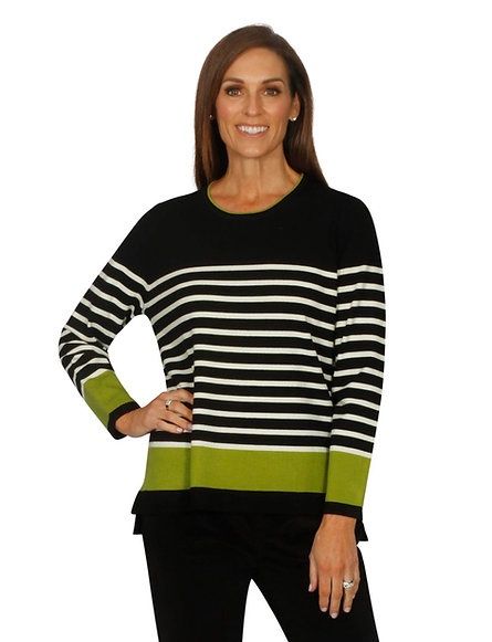 Multi Stripe Crew