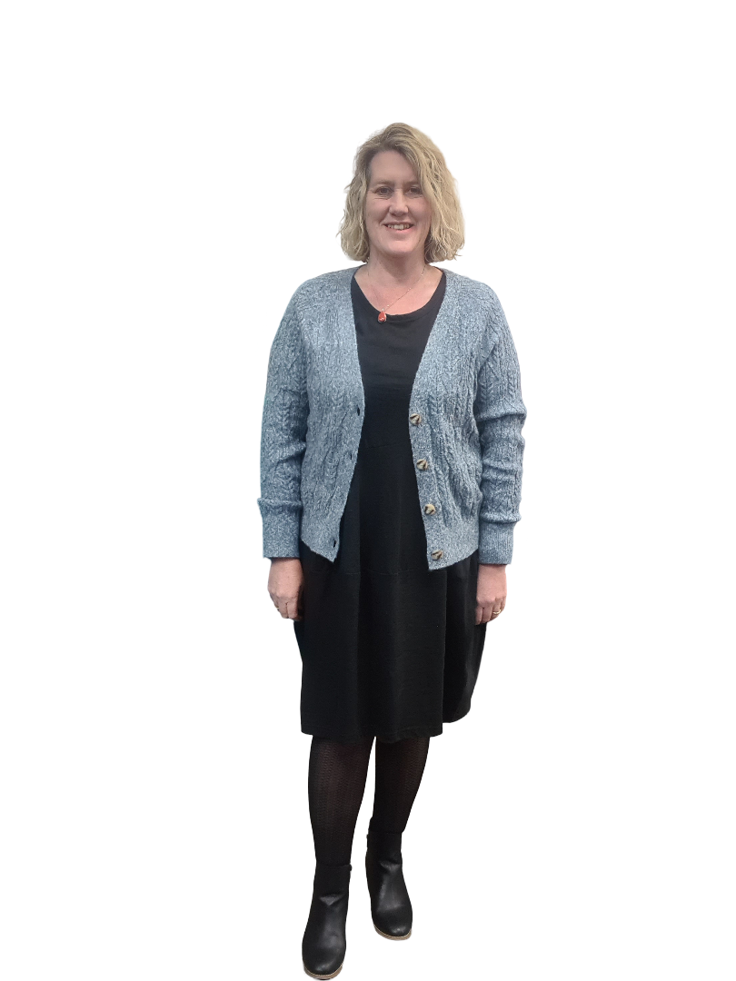 V Cardi - Denim