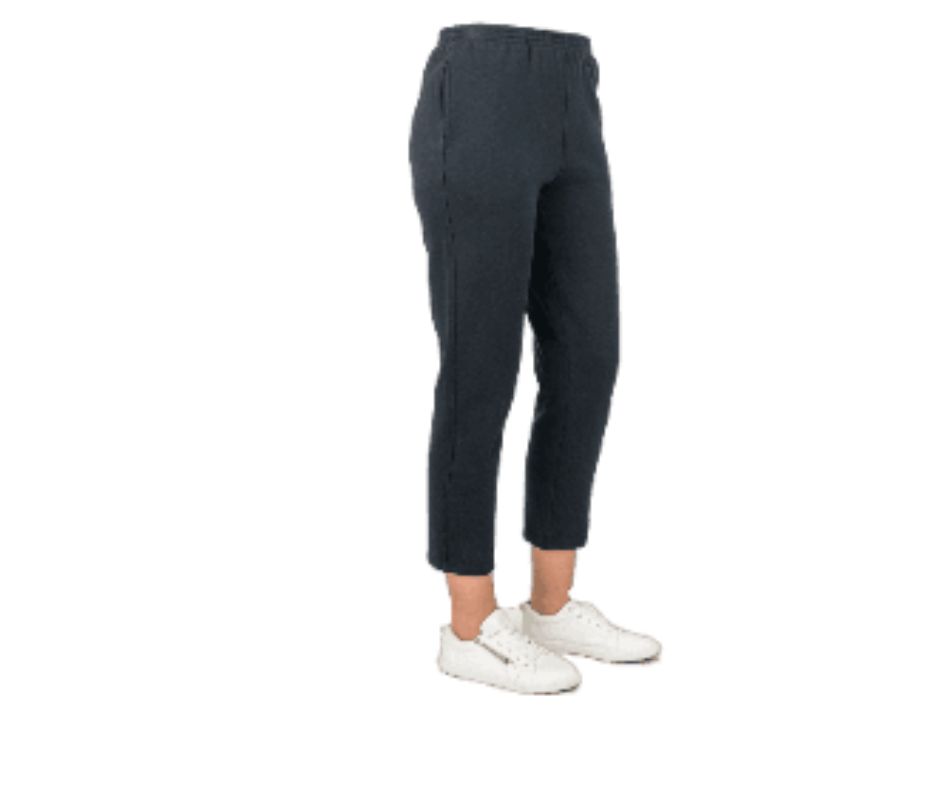 Fleece Pant Shorter Length -  Navy