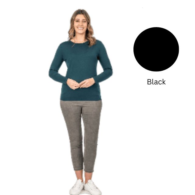 Merino wool Top - black