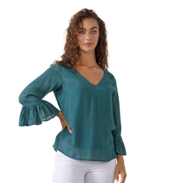 Ashlyn Blouse Teal