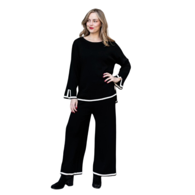 Jaclyn Pant Set -Black
