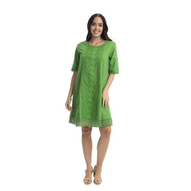 Broderie Dress Parakeet