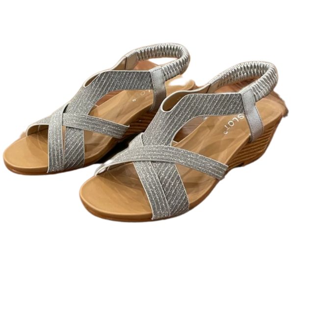 Silver Criss Cross Sandals
