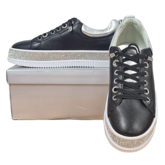 Black Platform Sneaker